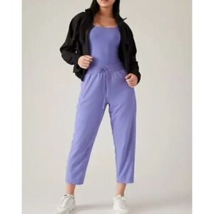 Athleta arrival straight leg ankle pants purple size 6
